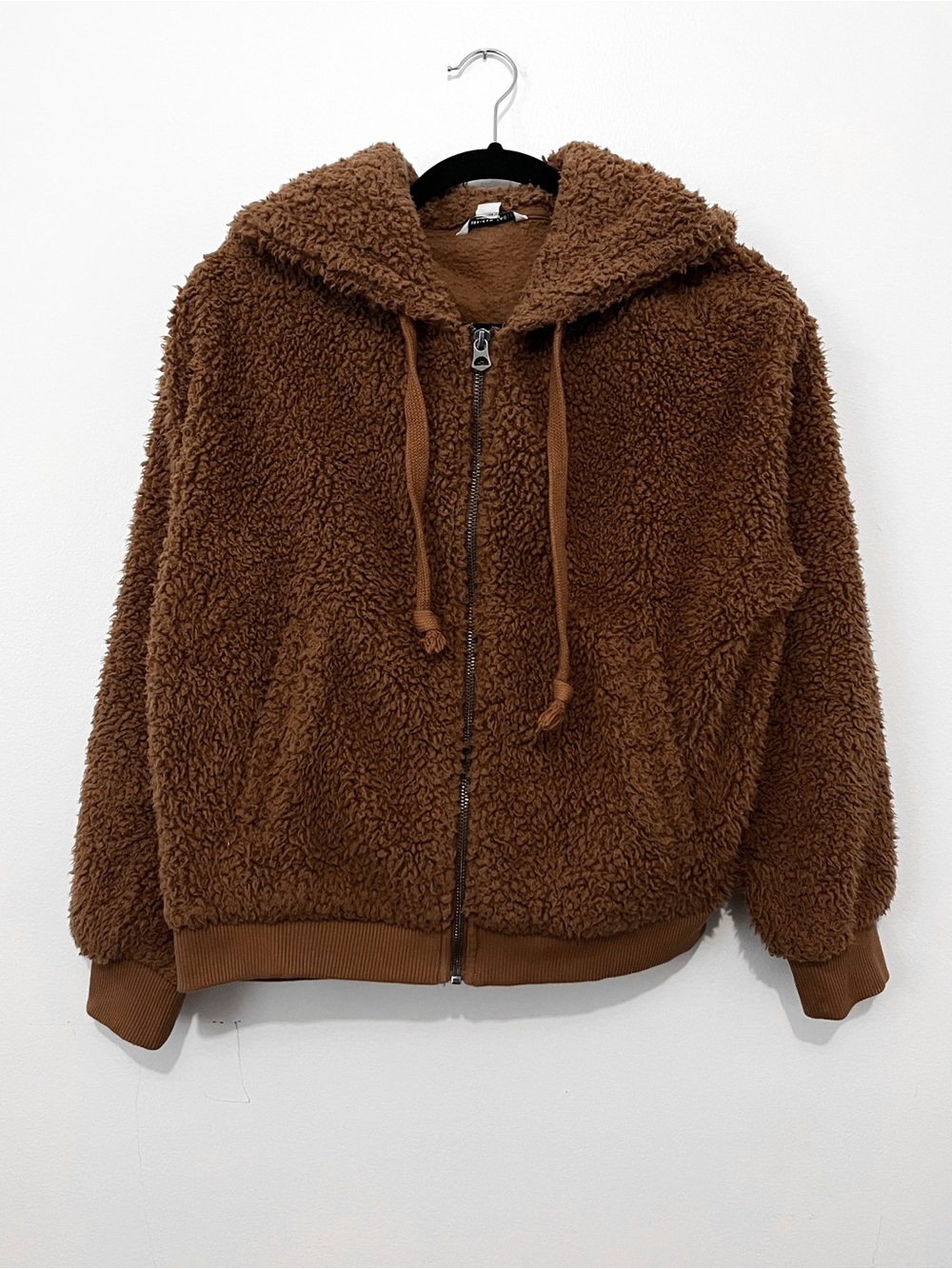 MOVING SALE! American Eagle Outfitters Brown Teddy Zip-Up Hoodie Jacket